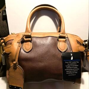 London Fog Two-Tone Satchel New